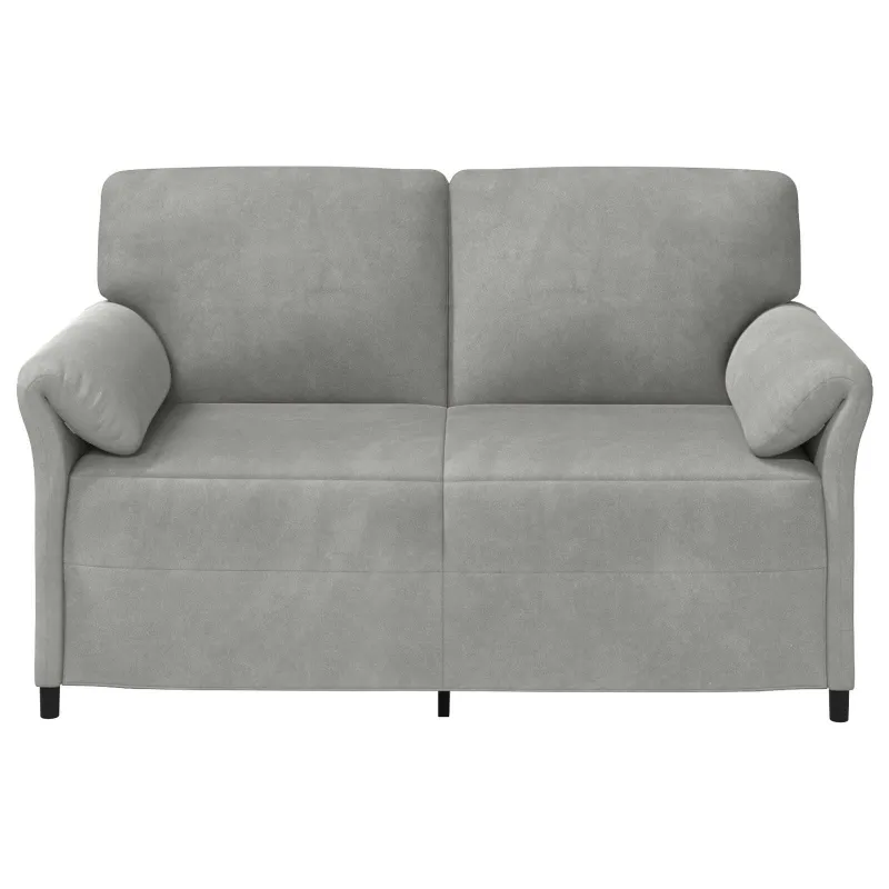 Dvitaškė sofa Šviesiai pilka 158 x 83 x 95 cm Aksomas