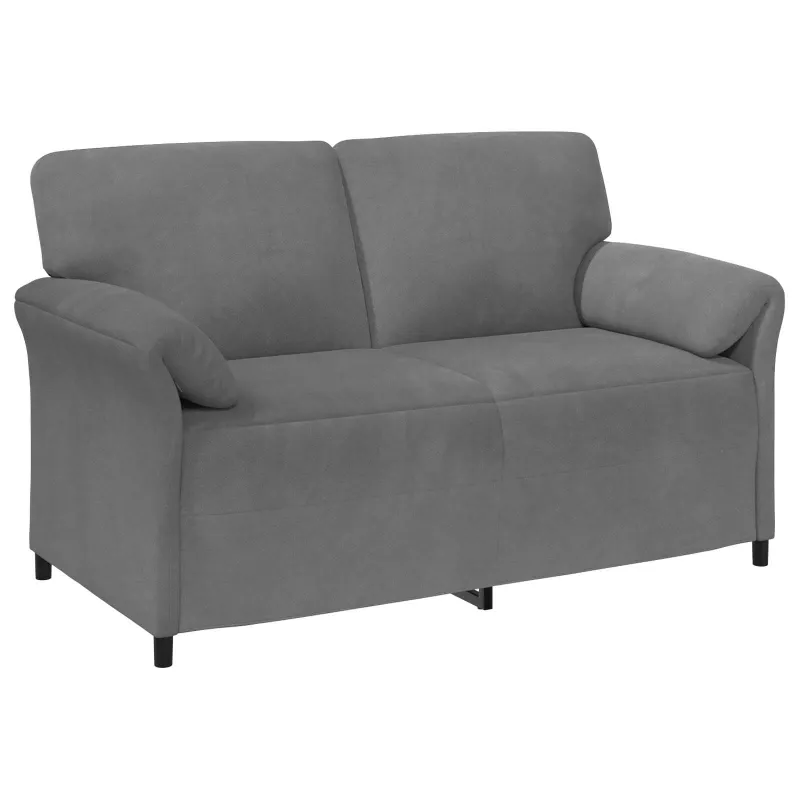 Dvitaškė sofa Tamsiai pilka 158 x 83 x 95 cm Aksomas