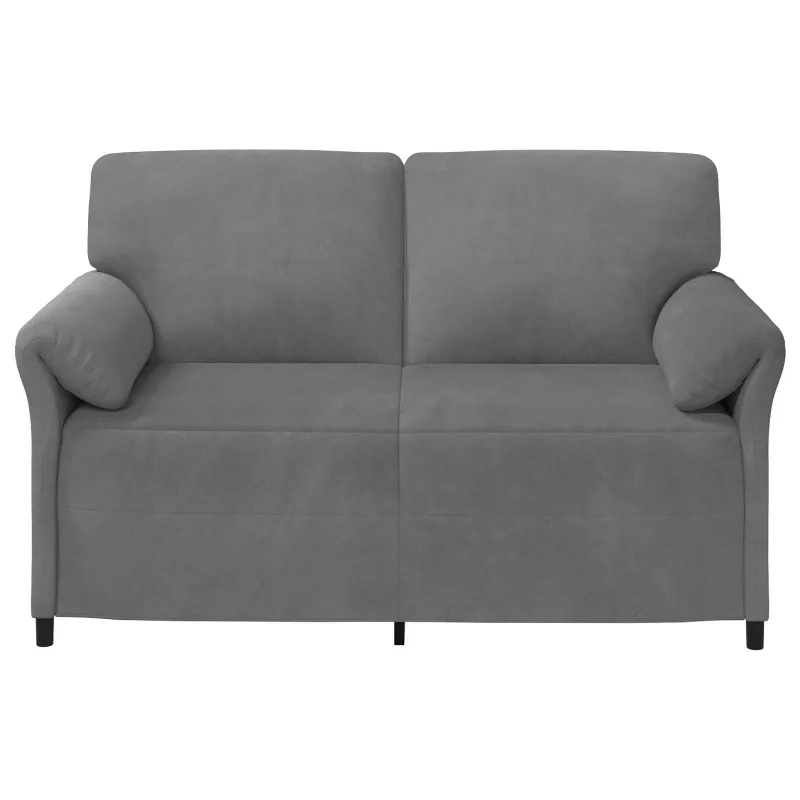 Dvitaškė sofa Tamsiai pilka 158 x 83 x 95 cm Aksomas