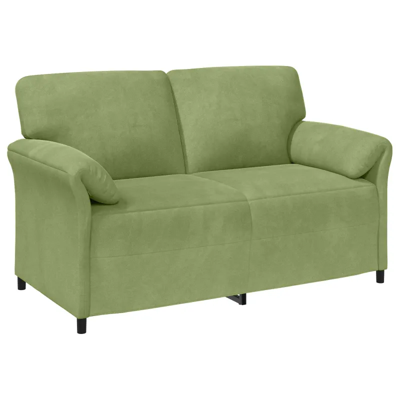 Dvitaškė sofa Šviesiai žalia 158 x 83 x 95 cm Aksomas