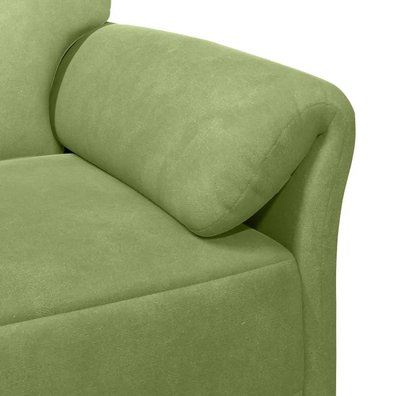Dvitaškė sofa Šviesiai žalia 158 x 83 x 95 cm Aksomas