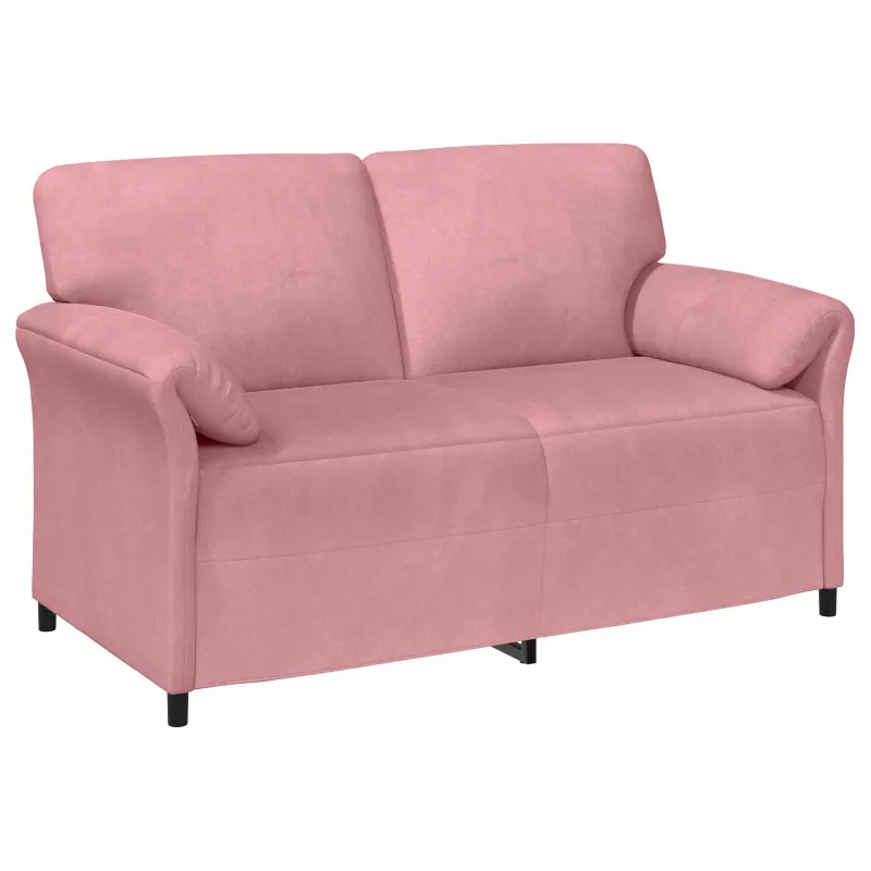 Dvitaškė sofa Rožinė 158 x 83 x 95 cm Aksomas