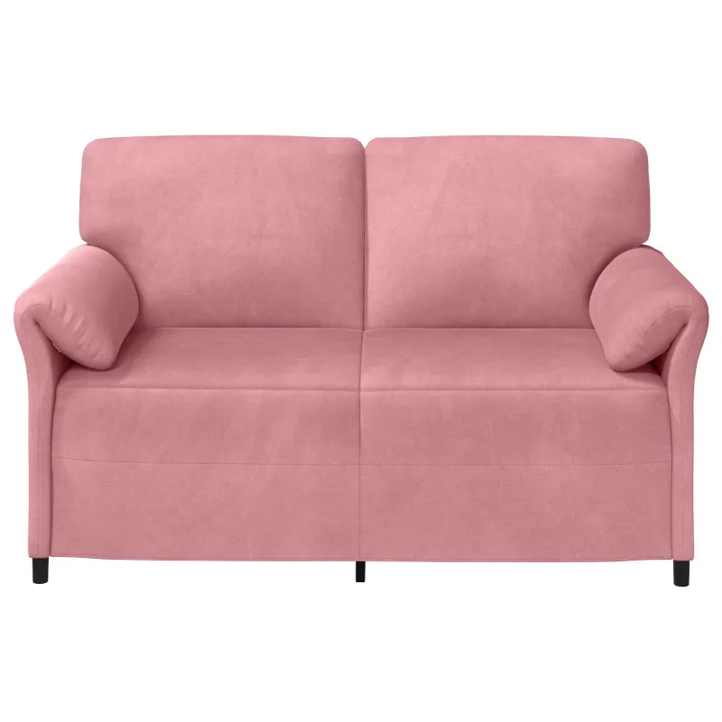 Dvitaškė sofa Rožinė 158 x 83 x 95 cm Aksomas