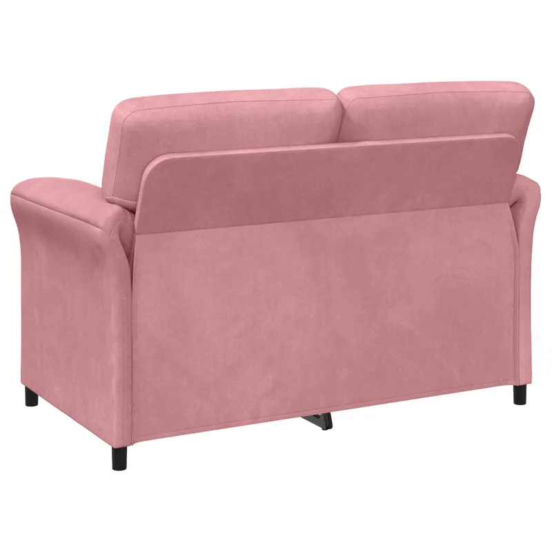Dvitaškė sofa Rožinė 158 x 83 x 95 cm Aksomas