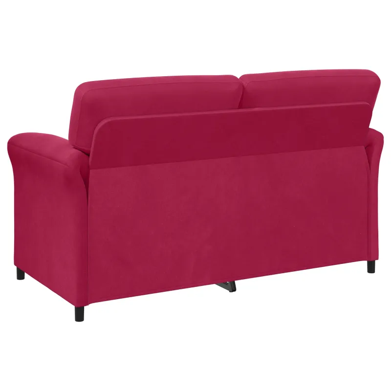 Dvitaškė sofa Vyno raudona 158 x 83 x 95 cm Aksomas
