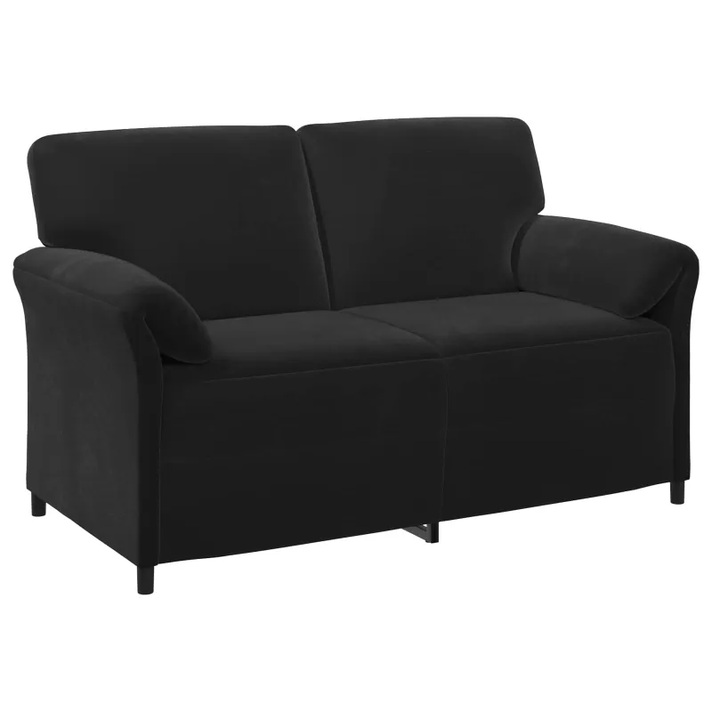 Dvitaškė sofa Juoda 158 x 83 x 95 cm Aksomas