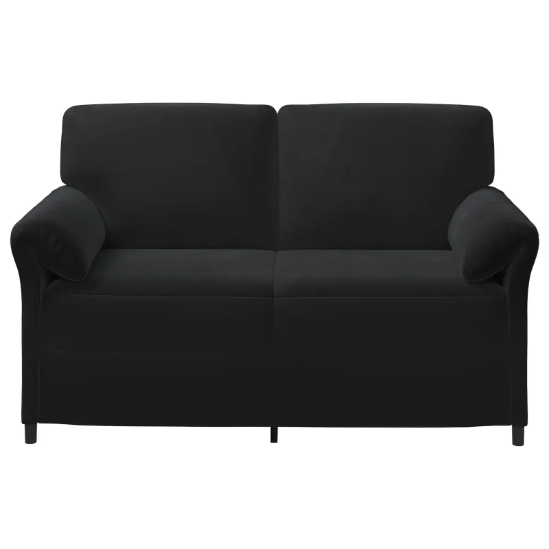 Dvitaškė sofa Juoda 158 x 83 x 95 cm Aksomas