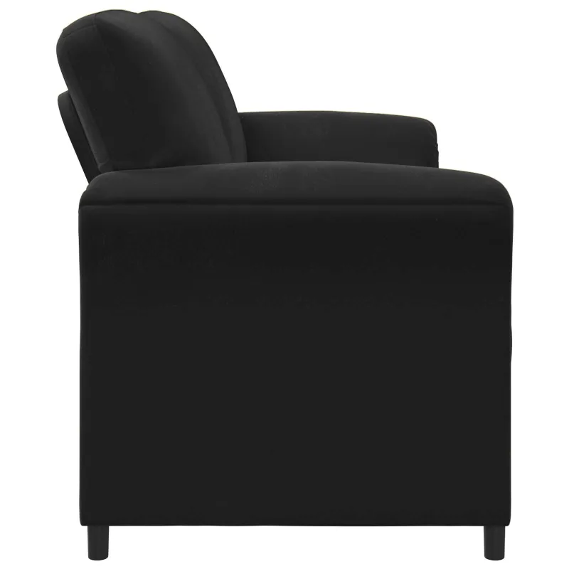 Dvitaškė sofa Juoda 158 x 83 x 95 cm Aksomas