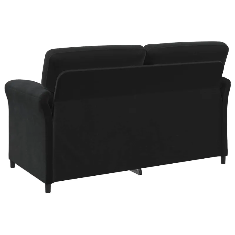 Dvitaškė sofa Juoda 158 x 83 x 95 cm Aksomas