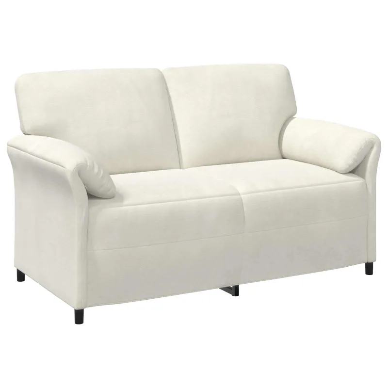 Dvitaškė sofa Kreminė 158 x 83 x 95 cm Aksomas