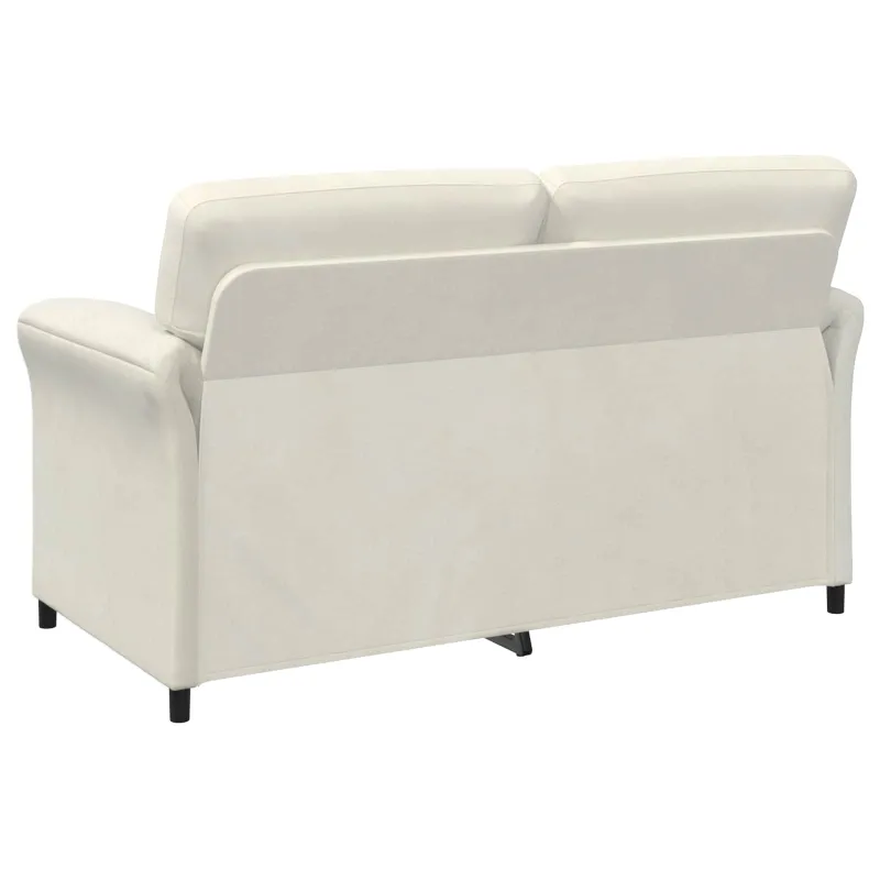 Dvitaškė sofa Kreminė 158 x 83 x 95 cm Aksomas