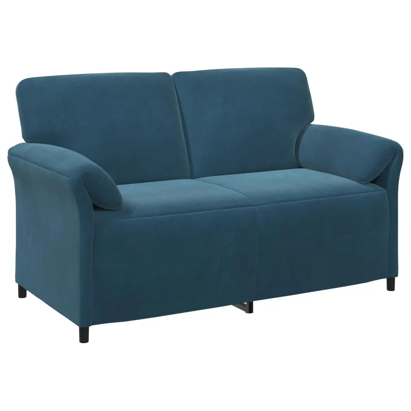Dvitaškė sofa Mėlyna 158 x 83 x 95 cm Aksomas