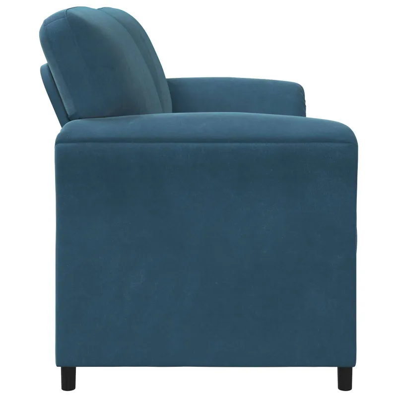 Dvitaškė sofa Mėlyna 158 x 83 x 95 cm Aksomas