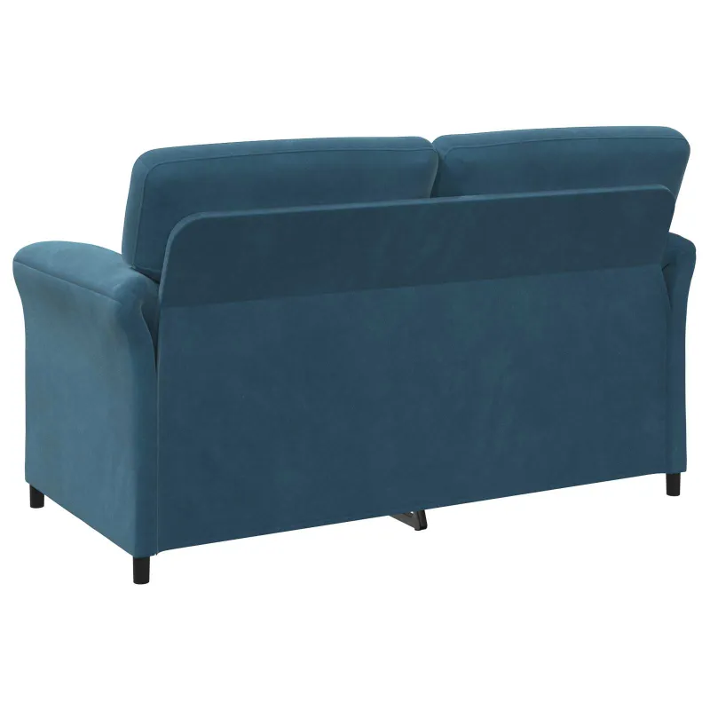 Dvitaškė sofa Mėlyna 158 x 83 x 95 cm Aksomas