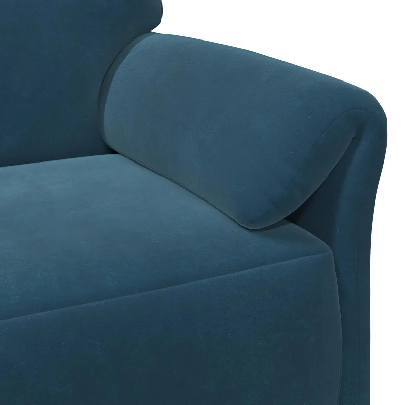 Dvitaškė sofa Mėlyna 158 x 83 x 95 cm Aksomas