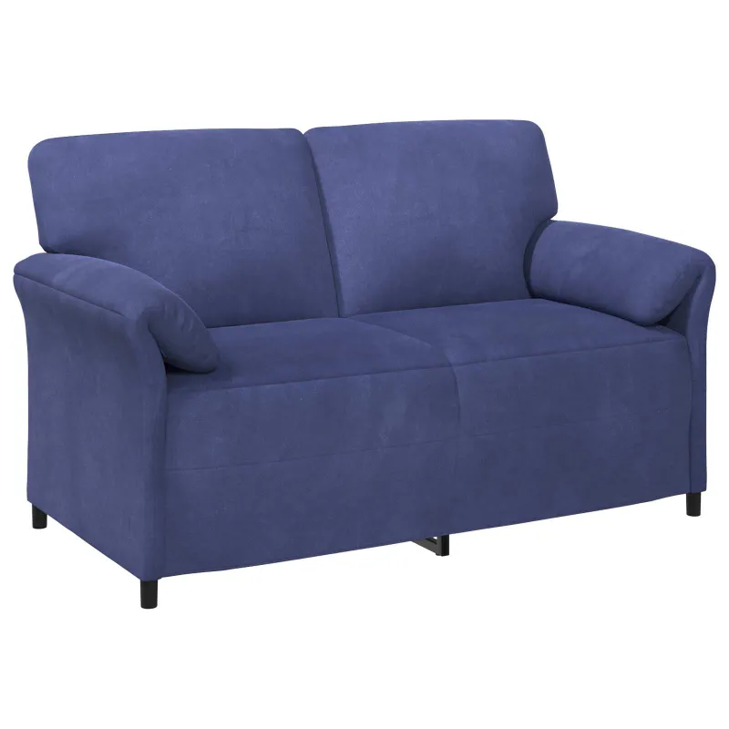 Dvitaškė sofa Policijos mėlyna 158 x 83 x 95 cm Aksomas