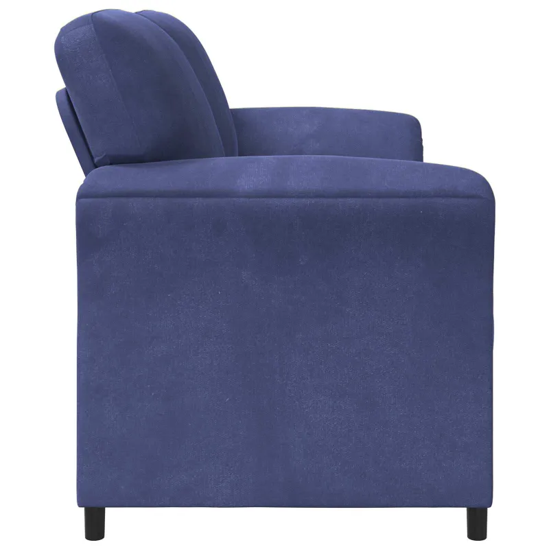 Dvitaškė sofa Policijos mėlyna 158 x 83 x 95 cm Aksomas