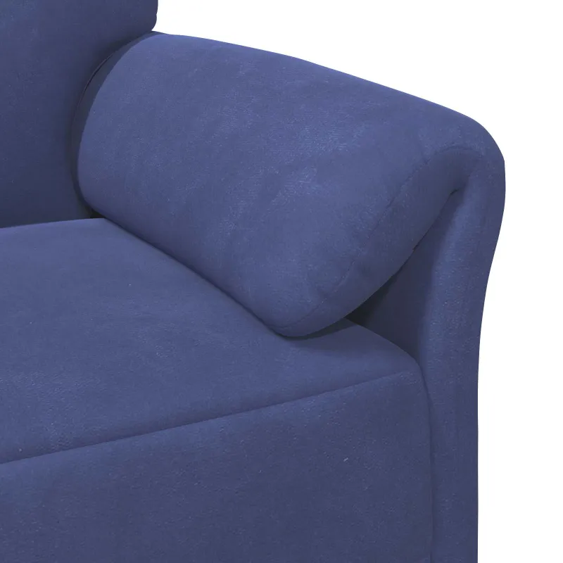 Dvitaškė sofa Policijos mėlyna 158 x 83 x 95 cm Aksomas
