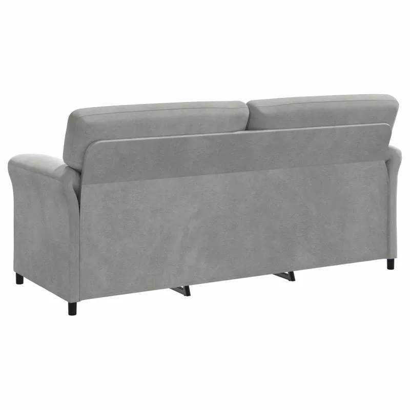 3-Vietis Sofa Šviesiai pilka 198 x 83 x 95 cm Aksomas