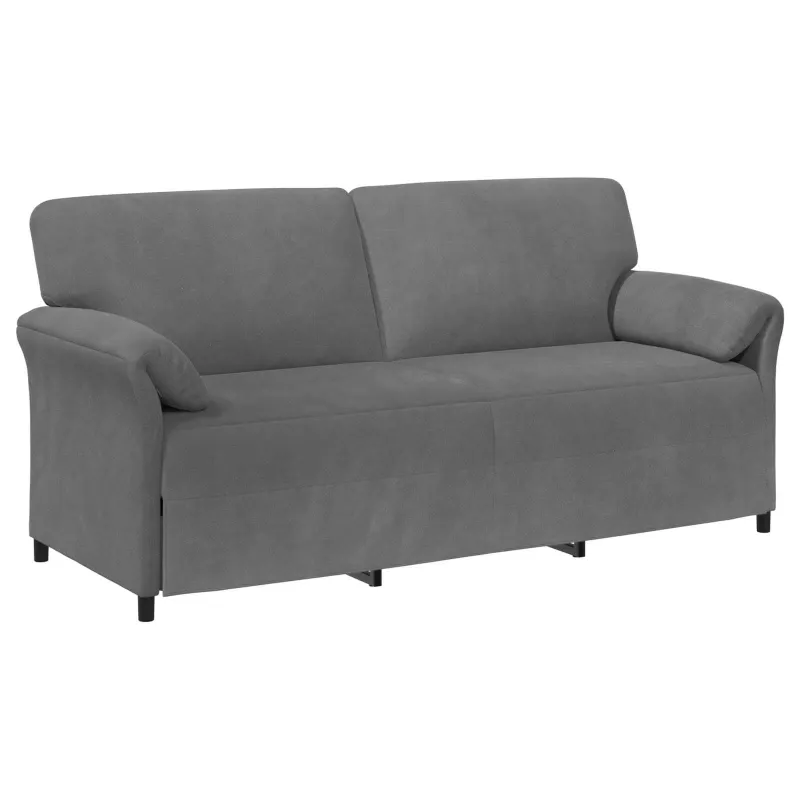 3-Vietis Sofa Tamsiai pilka 198 x 83 x 95 cm Aksomas