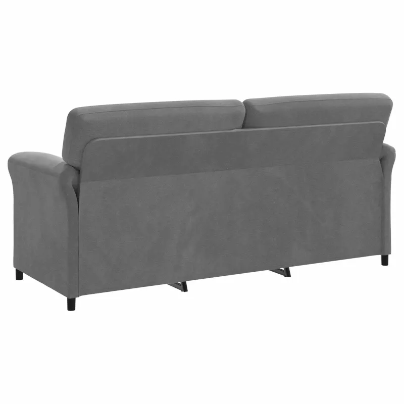 3-Vietis Sofa Tamsiai pilka 198 x 83 x 95 cm Aksomas