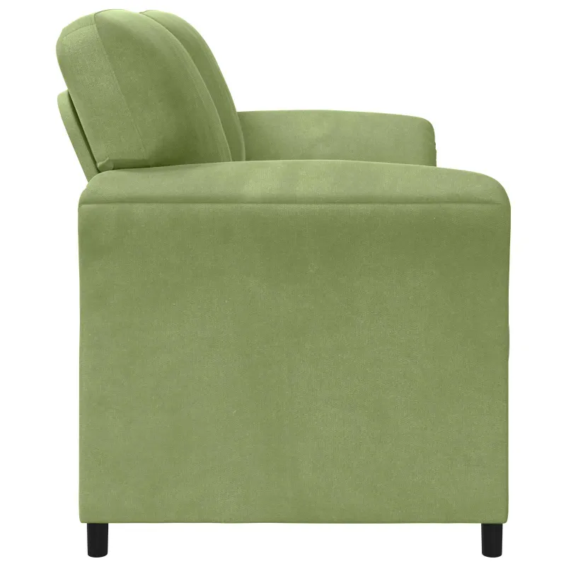 3-Vietis Sofa Šviesiai žalia 198 x 83 x 95 cm Aksomas
