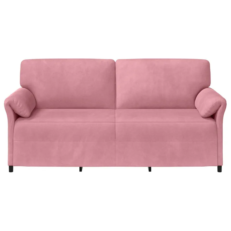 3-Vietis Sofa Rožinė 198 x 83 x 95 cm Aksomas