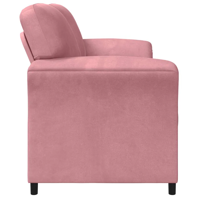 3-Vietis Sofa Rožinė 198 x 83 x 95 cm Aksomas