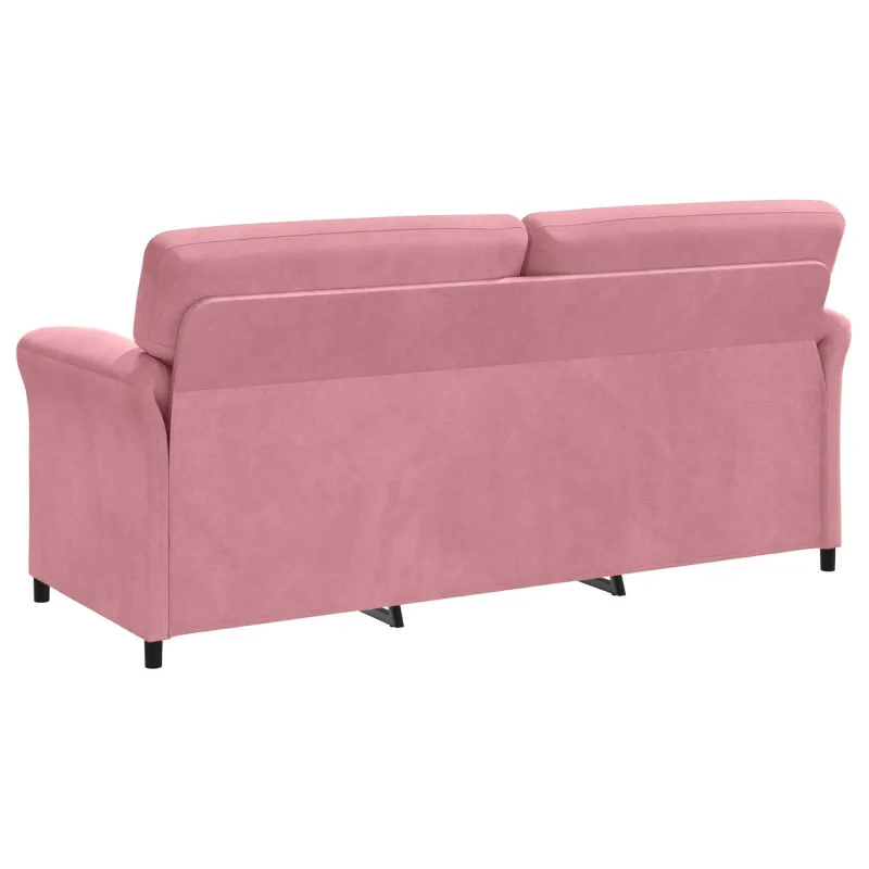 3-Vietis Sofa Rožinė 198 x 83 x 95 cm Aksomas