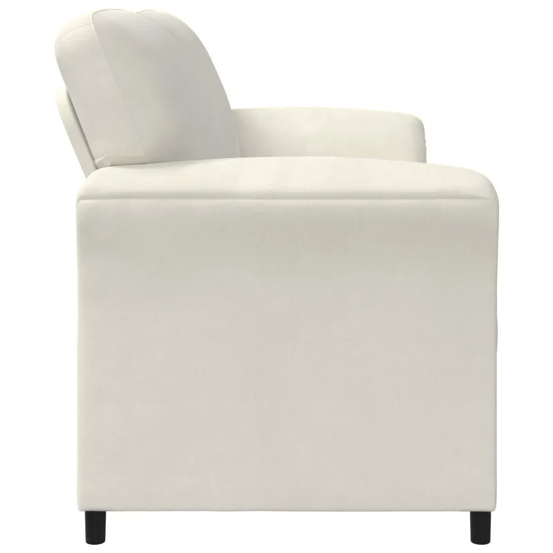 3-Vietis Sofa Kreminė 198 x 83 x 95 cm Aksomas