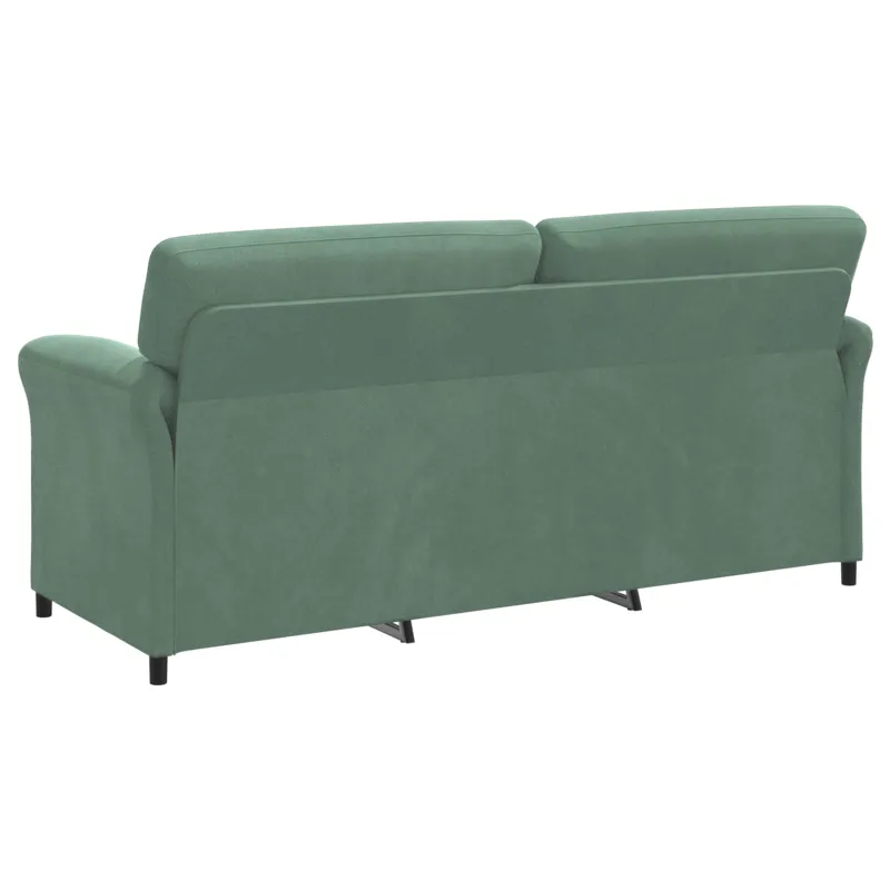 3-Vietis Sofa Jūrinė žalia 198 x 83 x 95 cm Aksomas