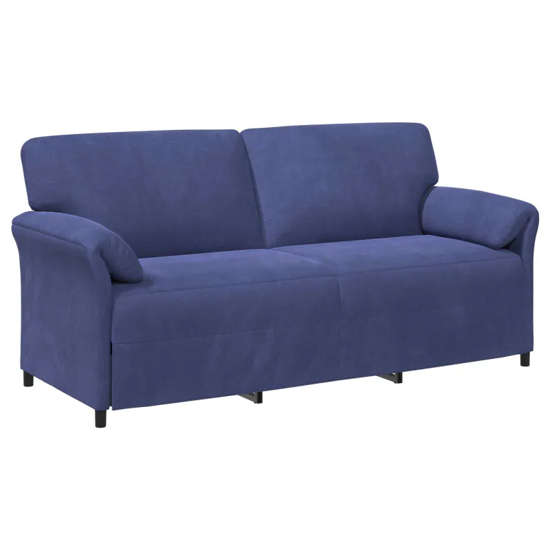 3-Vietis Sofa Policijos mėlyna 198 x 83 x 95 cm Aksomas