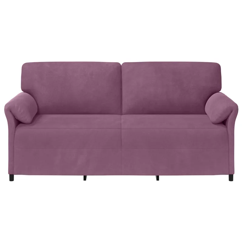 3-Vietis Sofa Violetinė 198 x 83 x 95 cm Aksomas