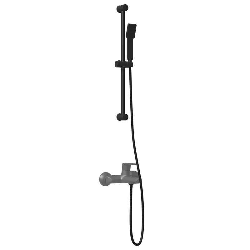 Dušo sistemos rinkinys Juoda 70 cm Nerūdijantis plienas