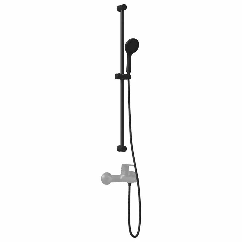Dušo sistemos rinkinys Juoda 100 cm Nerūdijantis plienas