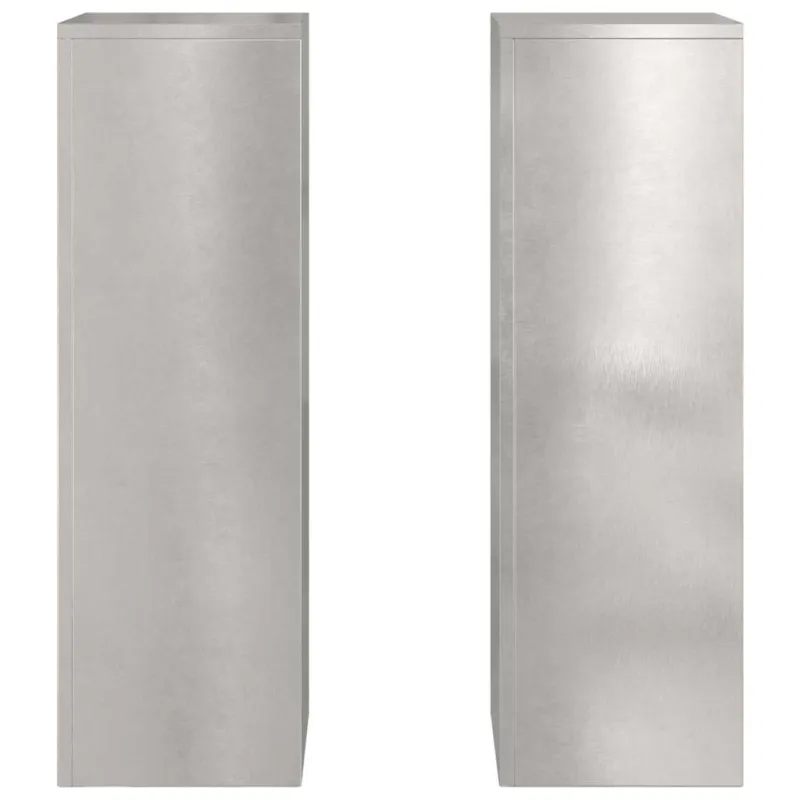 Augalų stovas 2 pcs Sidabro 24 x 24 x 75 cm