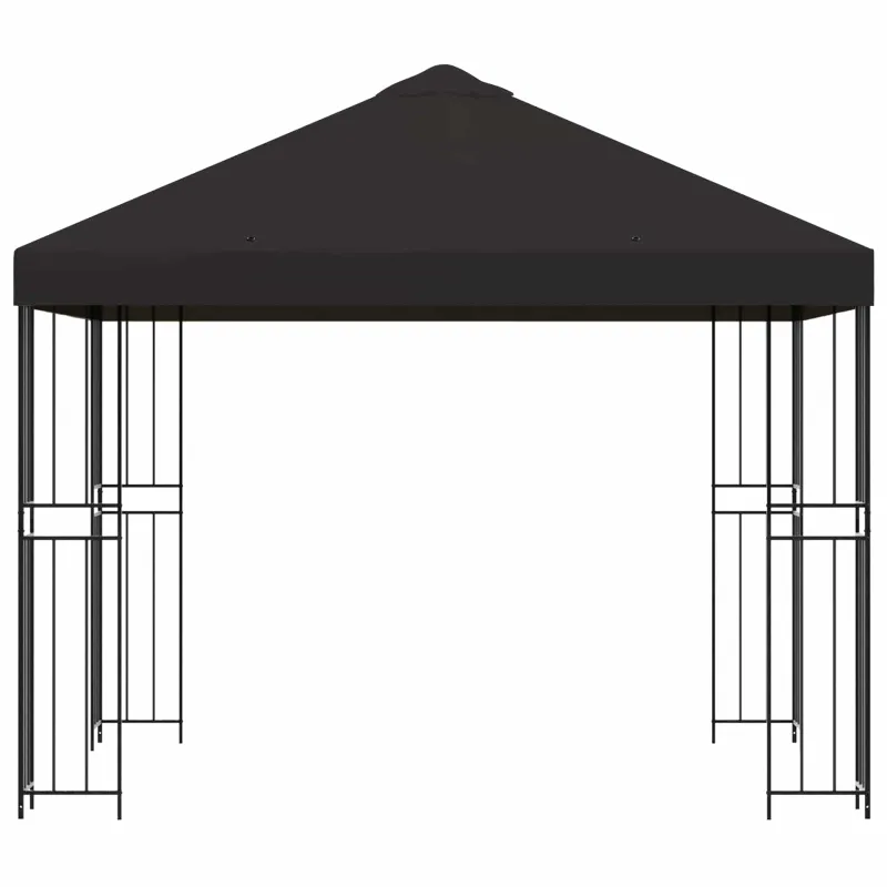 Pavėsinė 3 x 3 m Antracito Poliesteris ir plienas 190 gsm