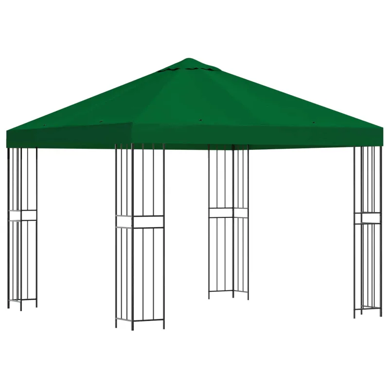 Pavėsinė 3 x 3 m Žalia Poliesteris ir plienas 190 gsm