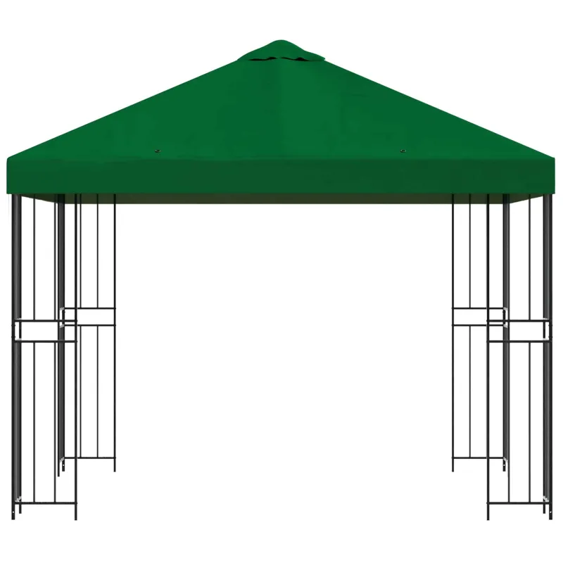 Pavėsinė 3 x 3 m Žalia Poliesteris ir plienas 190 gsm