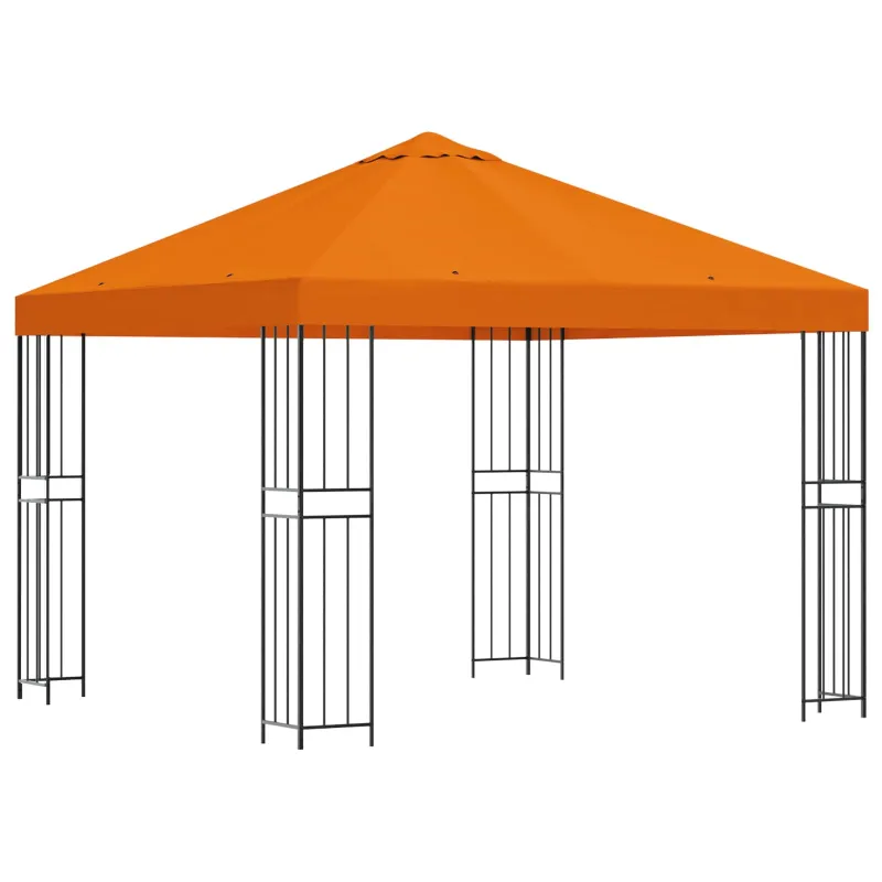 Pavėsinė 3 x 3 m Oranžinė Poliesteris ir plienas 190 gsm