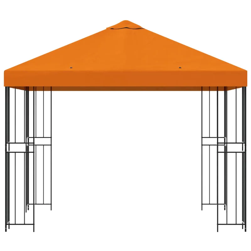 Pavėsinė 3 x 3 m Oranžinė Poliesteris ir plienas 190 gsm