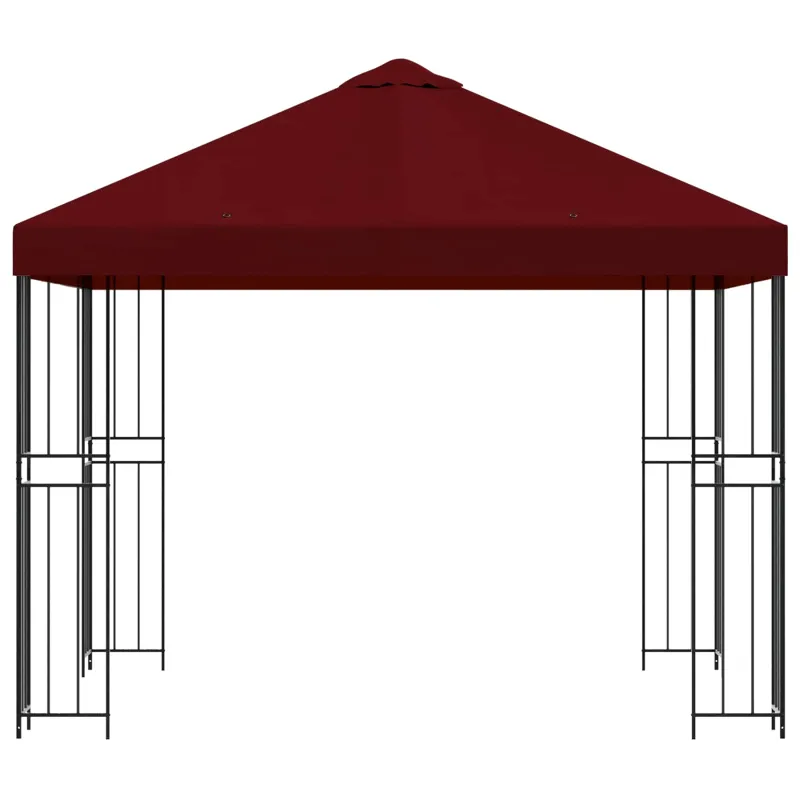 Pavėsinė 3 x 3 m Vyšninė Poliesteris ir plienas 190 gsm