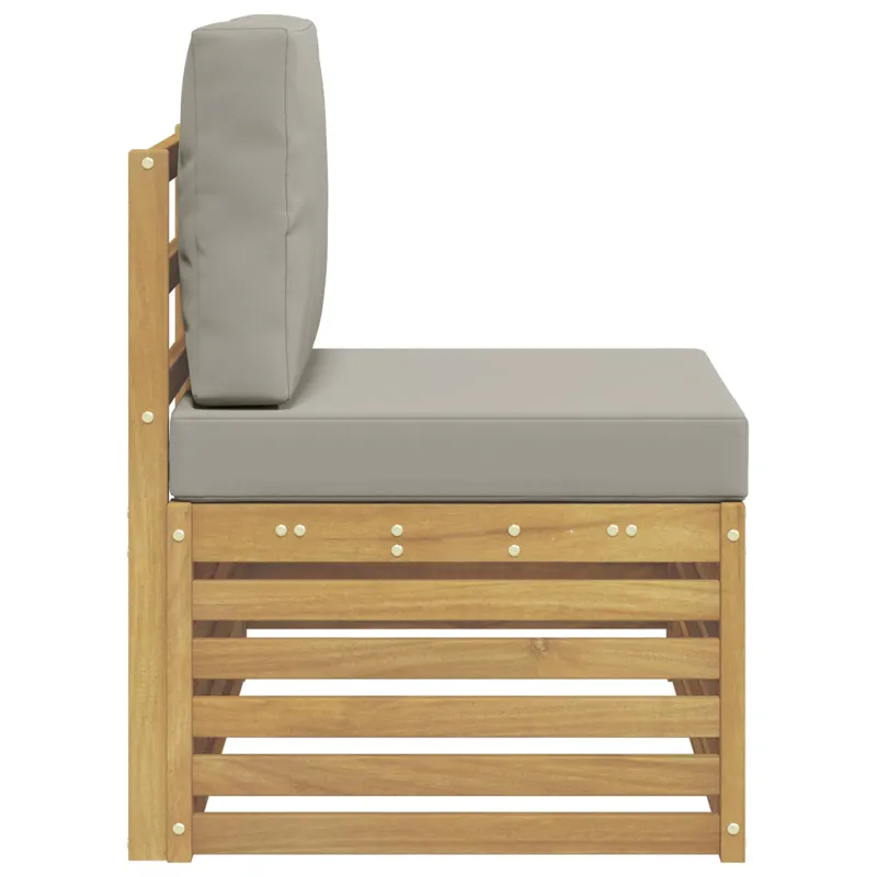 Lauko galinė sofa Kietos akacijos mediena Balta