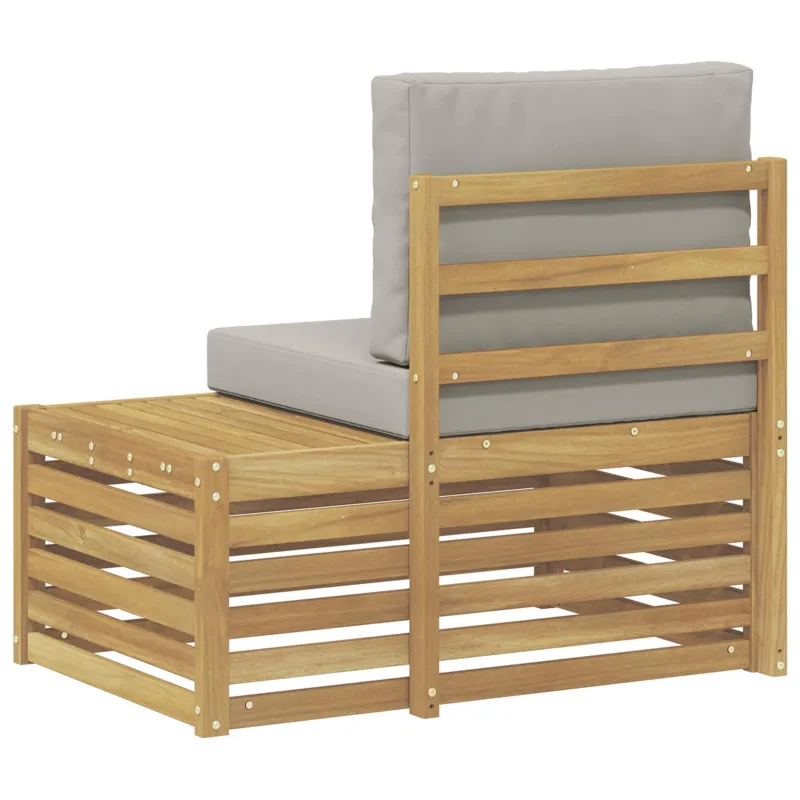 Lauko galinė sofa Kietos akacijos mediena Balta