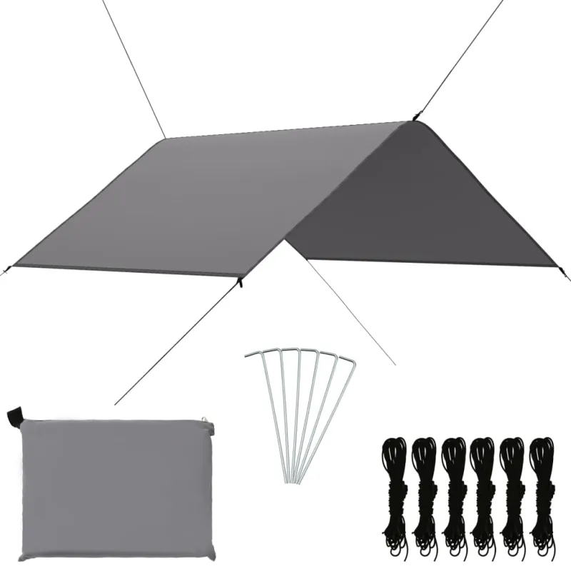 Lauko tentas, pilkos spalvos, 3x2,85m