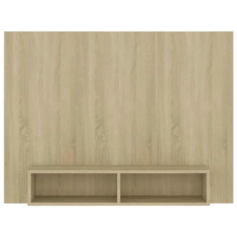 Sieninė TV spintelė, ąžuolo, 120x23,5x90cm, apdirbta mediena
