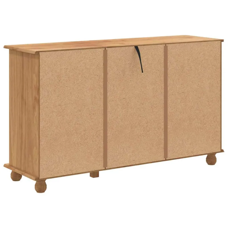 Komoda ASKIM Ruda 79 x 40 x 133,5 cm Kietos pušies mediena