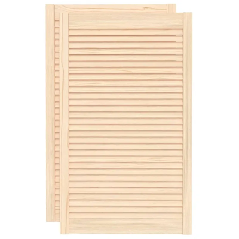 Spintelės durelės, 2vnt., 99,3x59,4cm, pušis, žaliuzių dizaino