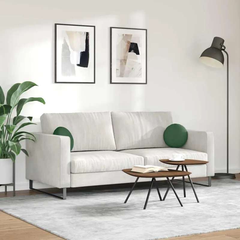Sėdynių pagalvėlės 2 pcs Tamsiai žalia Ø30 x 13 cm