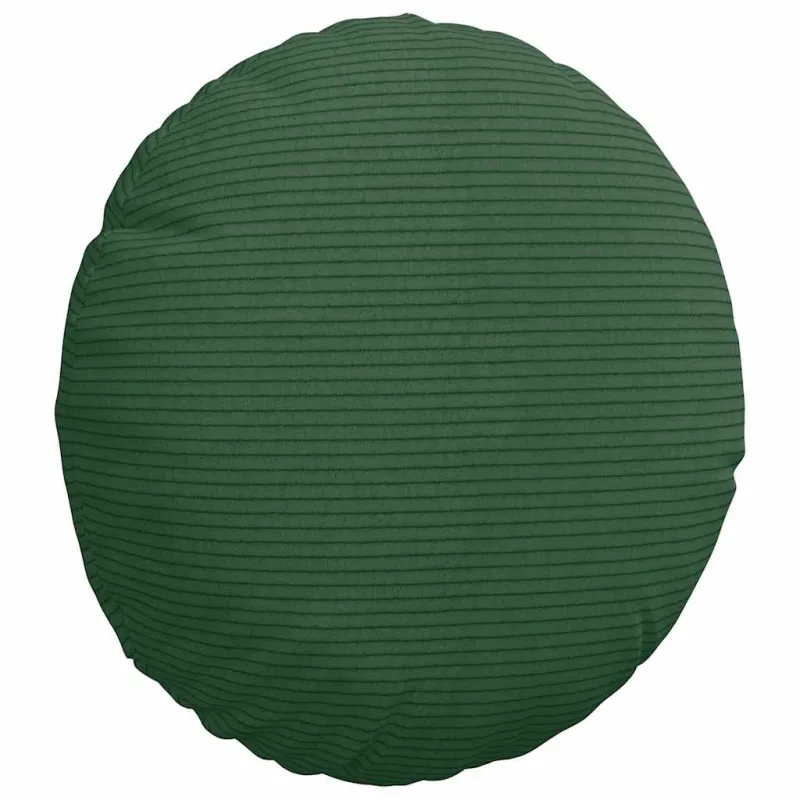 Sėdynių pagalvėlės 2 pcs Tamsiai žalia Ø30 x 13 cm
